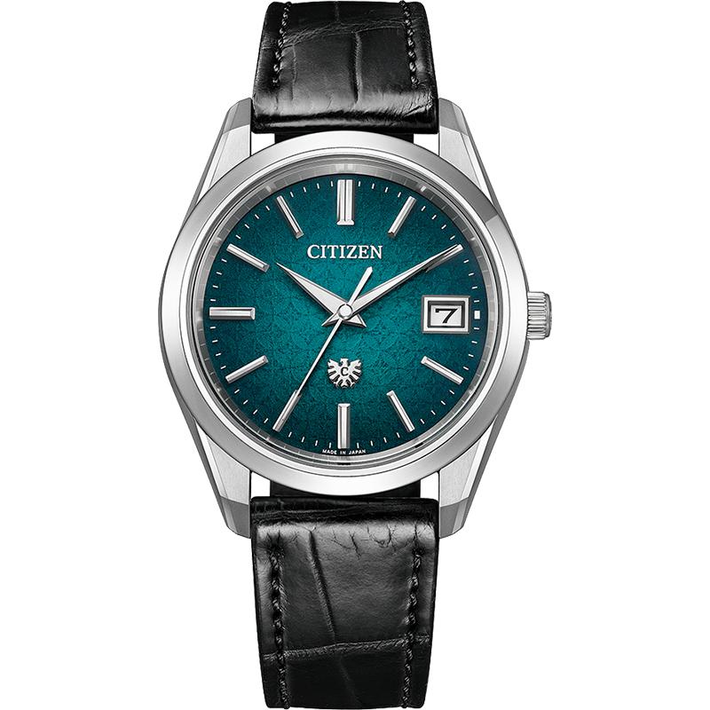 西铁城The CITIZEN/鹰爵光动能休闲商务防水蓝色表盘男表 AQ4100