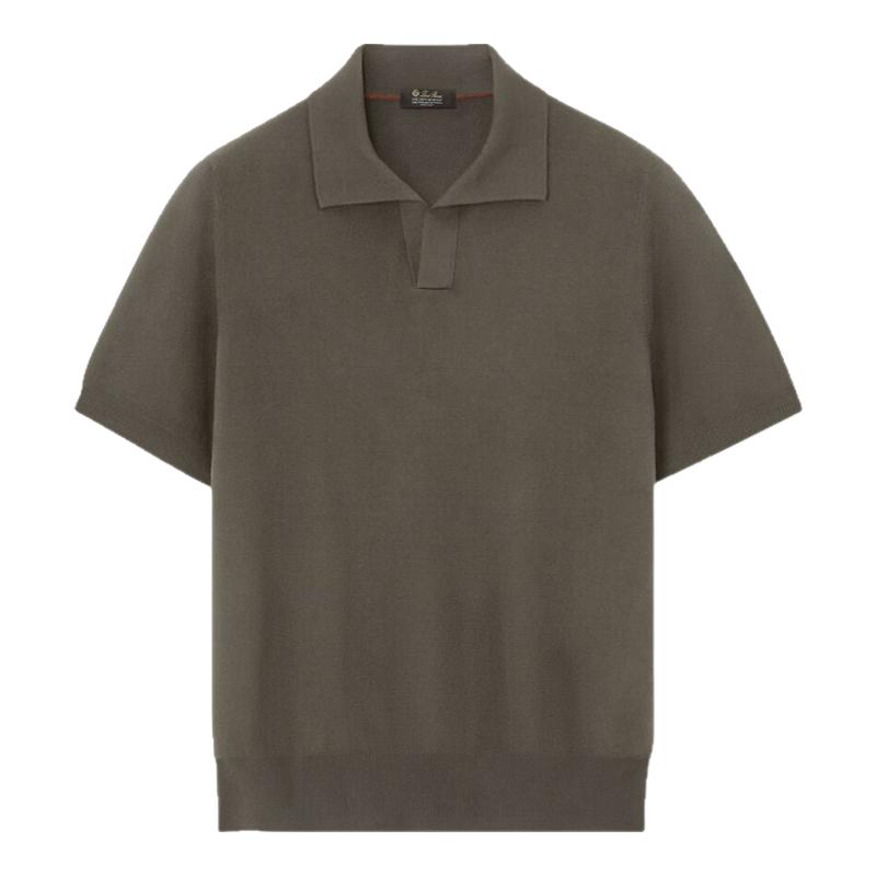 LoroPiana/诺悠翩雅男士T恤马球衫常规版型美利奴羊毛新款Polo衫