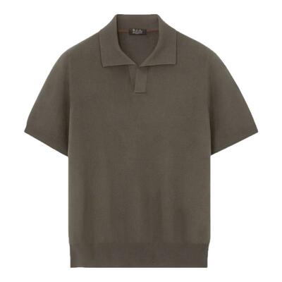 LoroPiana/诺悠翩雅男士T恤马球衫常规版型美利奴羊毛新款Polo衫