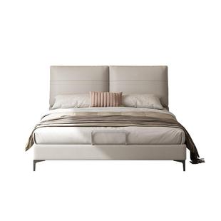 政府补贴喜临门真皮床现代简约大象耳朵主卧大床卧室双人床 云图S