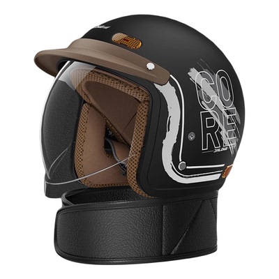 新款3C认证电动车头盔防雾镜片男女通用摩托车安全帽冬季保暖半盔