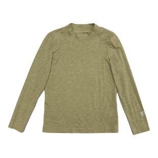 edo1一度童装25秋新款男女童简约时尚半高领打底衫儿童纯色长袖T