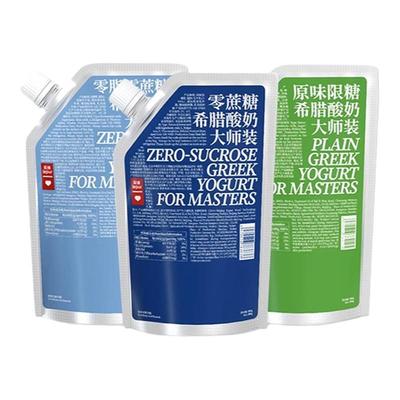 乐纯原味希腊酸奶零脂无蔗糖酸奶控糖低温营养早餐酸奶大袋500g装