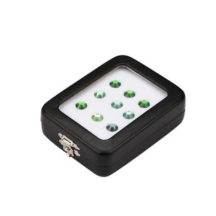 pu皮方盒透明戒面裸石盒钻石宝石盒子裸钻盒彩宝珠宝展示盒收纳盒