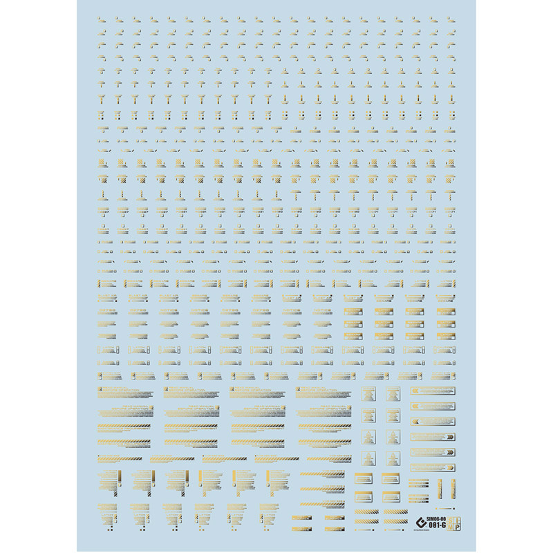VO水贴纸高达模型字母数字贴纸