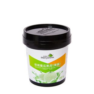 美果树玫珑蜜瓜果泥哈密瓜果酱果茸1.5kg慕斯蛋糕甜品冰淇淋烘焙