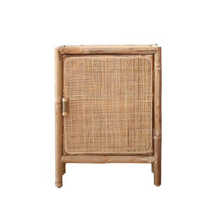 印尼藤编衣柜实木床头柜简约复古高档多功能日式抽屉式收纳边柜子