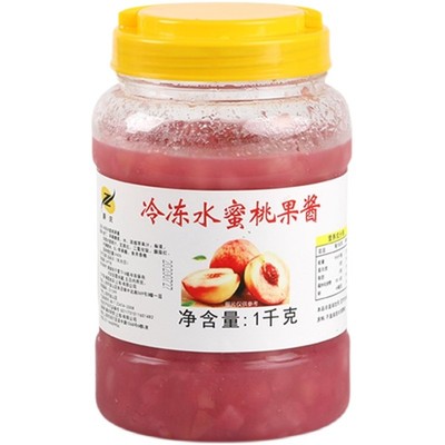 廉庆冷冻水蜜桃果酱1kg多种口味