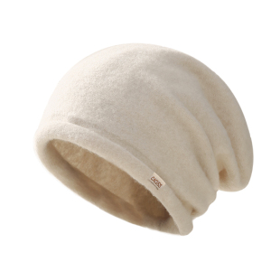 CACUSS帽子女秋冬加厚堆堆帽羊毛针织帽保暖套头帽户外冷帽毛线帽