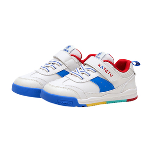 卡特兔儿童百搭小白鞋2026新款春季男童皮面板鞋女童软底休闲鞋