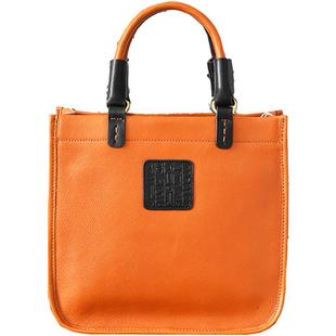 手工头层牛皮托特包复古女包小众真皮单肩包简约方形手提包潮