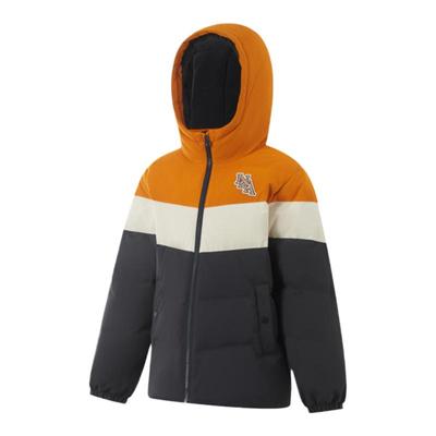 李宁正品男大童防泼水连帽羽绒服