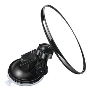 汽车内后视镜吸盘式大视野电动三轮车凸面倒车镜子反光镜圆辅助镜