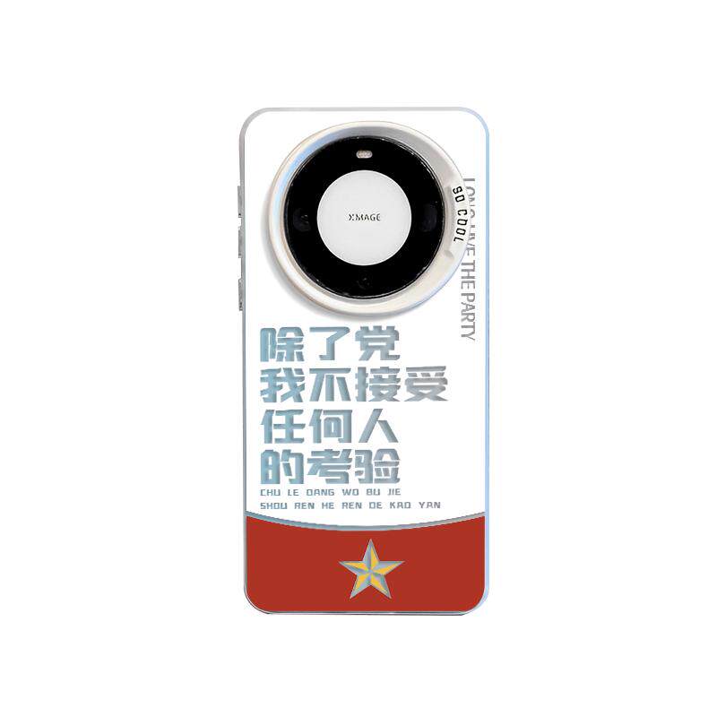 适用华为mate70pro+手机壳mate50除了党我不接受任何人的考验40e爱国mt30荣耀X60GT文青magic7