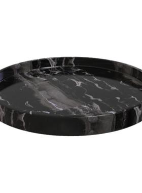 样板间圆形托盘大理石客厅桌面