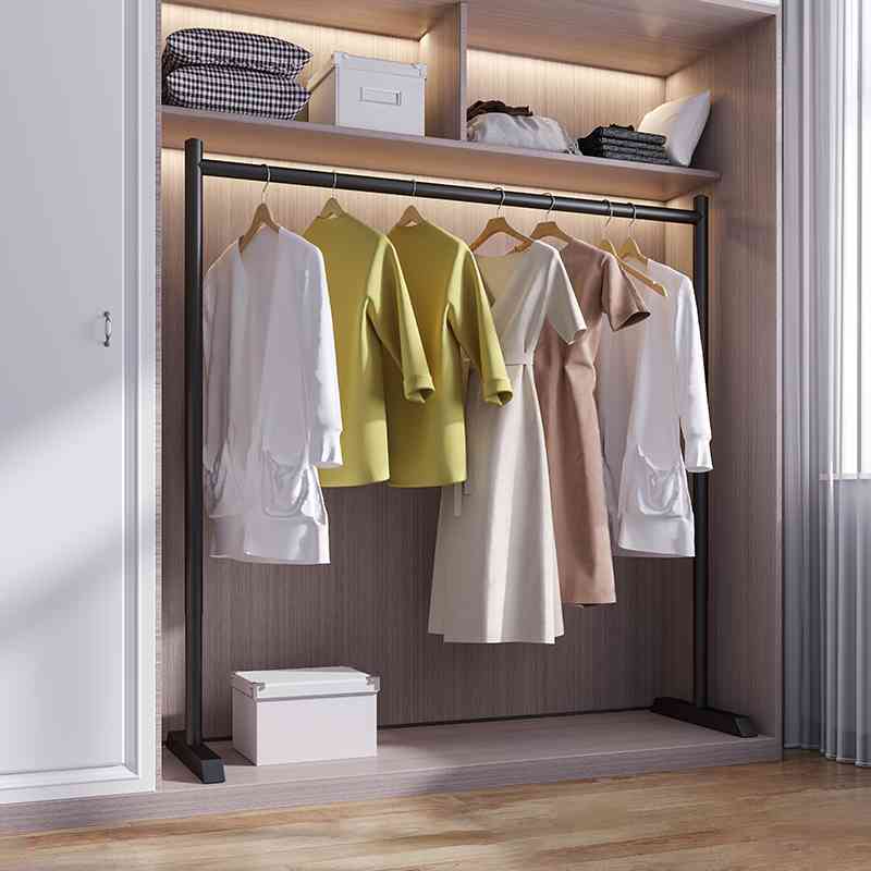 衣柜挂衣杆衣柜内伸缩杆晾衣架落地衣柜简易架杆加厚家用衣置物架