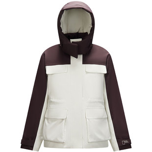 [商场同款]森马中国国家地理系列羽绒服女三防冬季2025新款鹅绒服