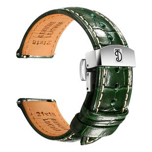 适用Rolex劳力士黑水鬼绿水鬼黑冰糖迪通拿日志男款真皮手表表带