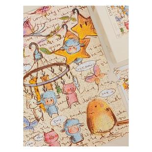 SEREN ART波德莱尔日记500片绘本拼图减压装饰框情侣玩具礼物成人