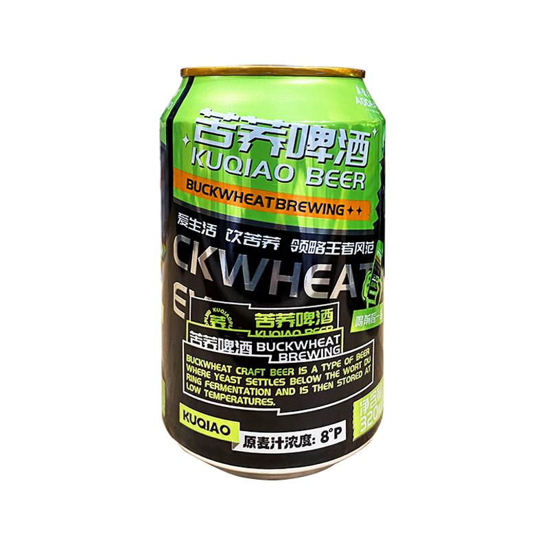 奥德奥苦荞啤酒320ml*6罐健康日期新鲜官方授权多省包邮