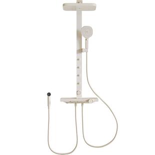 【交个朋友年货节】浪鲸淋浴花洒套装家用腰喷按摩淋浴器钢琴键59