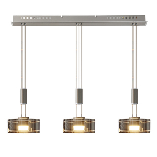 柏丁叠影意式餐厅吊灯2025新款高级感轻奢现代升降吧台餐桌岛台灯