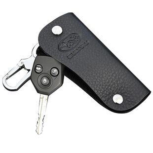 适用于斯巴鲁森林人xv傲虎真皮钥匙包钥匙套钥匙扣钥匙链内饰改装