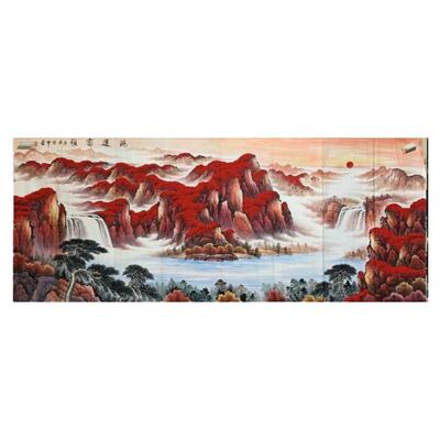 鸿运当头国画山水手绘真迹