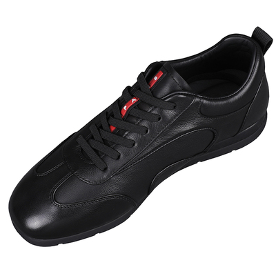 欧洲站男鞋2025新款时尚真皮板鞋男头层牛皮软底商务黑色休闲潮鞋