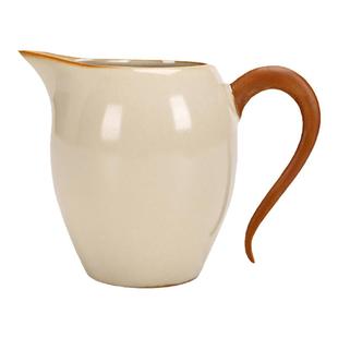 米黄汝窑公道杯功夫茶具陶瓷手柄单个防烫茶海办公家用分茶器匀杯