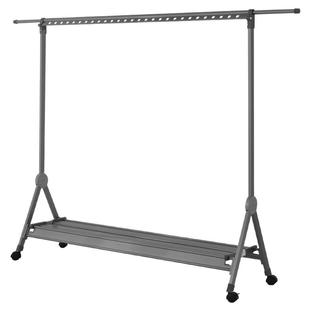 晾衣架折叠落地阳台室内单杆小型卧室飘窗挂衣架伸缩晒被子晾衣杆