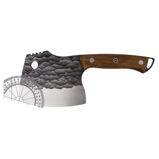 锻打重型砍骨头专用刀商用屠夫专业斧头斩骨刀剁猪牛羊大筒骨刀具