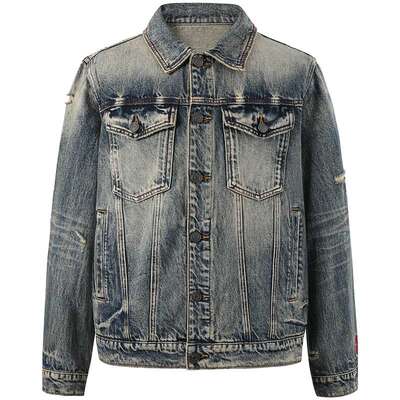 CHINISM赤尘做旧牛仔夹克男