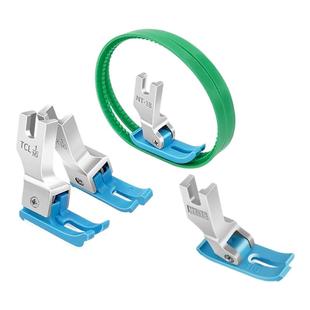 杰克原厂高低压脚0.10.2平压脚带圈双滚轮压脚电脑平车缝纫机通用