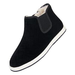 老北京棉鞋男冬季加绒千层底中式复古高帮布鞋老年爸爸棉布鞋保暖