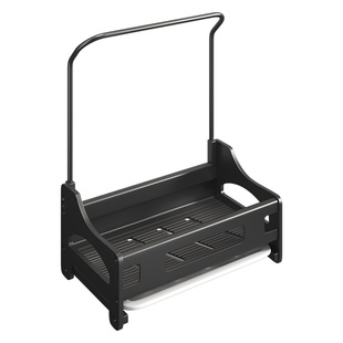 盼太太抹布架厨房台面置物架洗碗布清洁海绵沥水篮壁挂毛巾架收纳