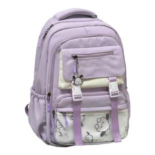 学院风大容量百搭双肩包校园初中女生减负书包女高中学生休闲背包