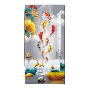 包安装入户玄关装饰画走廊过道挂画墙壁现代简约北欧竖版晶瓷壁画