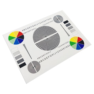 A3镜头调焦测试卡 原版高清 chart图监控摄像头镜头 分辨率测试图