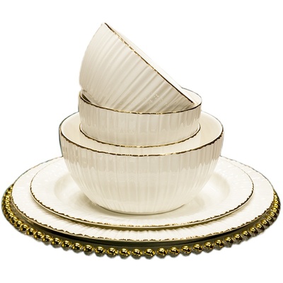 釉下彩碗碟套装家用自由组合餐具