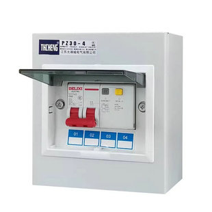 漏电保护器带明装配电箱空气开关电闸家用新能源2P3P4P32A40A63A