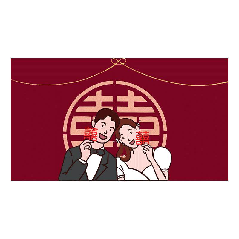 婚礼喜庆电视机罩结婚电脑盖布