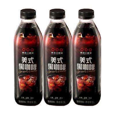 隅田川新品美式咖啡饮料1L×3瓶