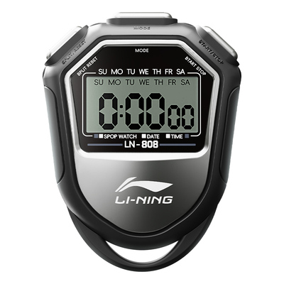 李宁秒表专业比赛计时器防水抗震