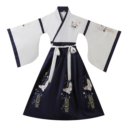 开笔礼儿童古风汉服诗歌朗诵演出