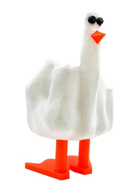 3D打印创意鸭模型搞怪小众家居装饰摆件中指鸭摆件塑料工艺品摆件