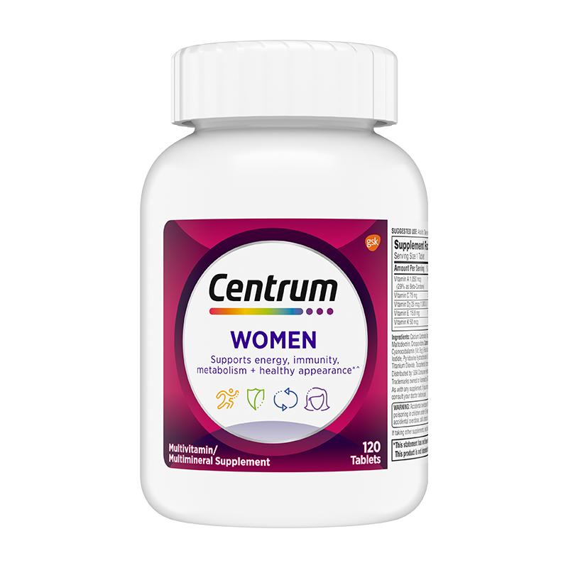 Centrum善存海外男士女士复合维生素b族维生素C性矿物质多维120粒