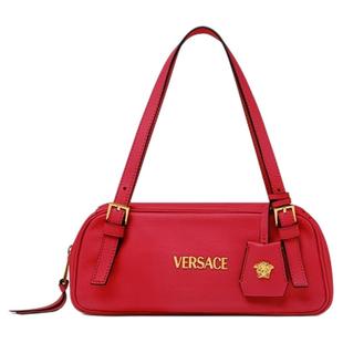【季末优惠】VERSACE/范思哲 女士Versace Tag保龄球单肩包