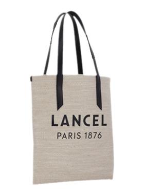 LANCEL/兰姿 SUMMER TOTE大号单肩手提帆布包托特包 大容量通勤包