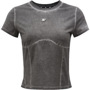 【ONLY奥莱】春夏新款时尚纯色水洗圆领合身短款短袖T恤女